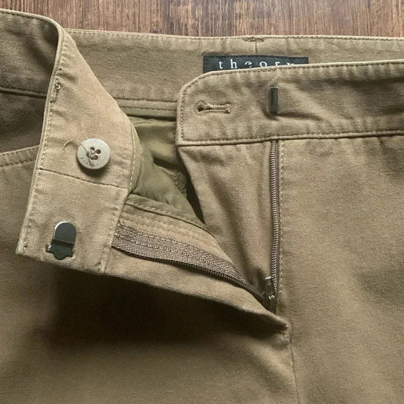 Theory Skinny Leggings Stretch Pants Size 8 Brown - Picture 10 of 10